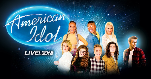 American Idol logo with the top 7 Finalists